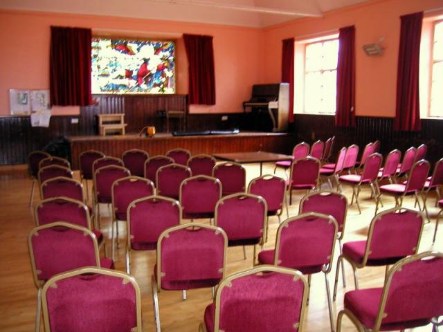 Inside the main hall